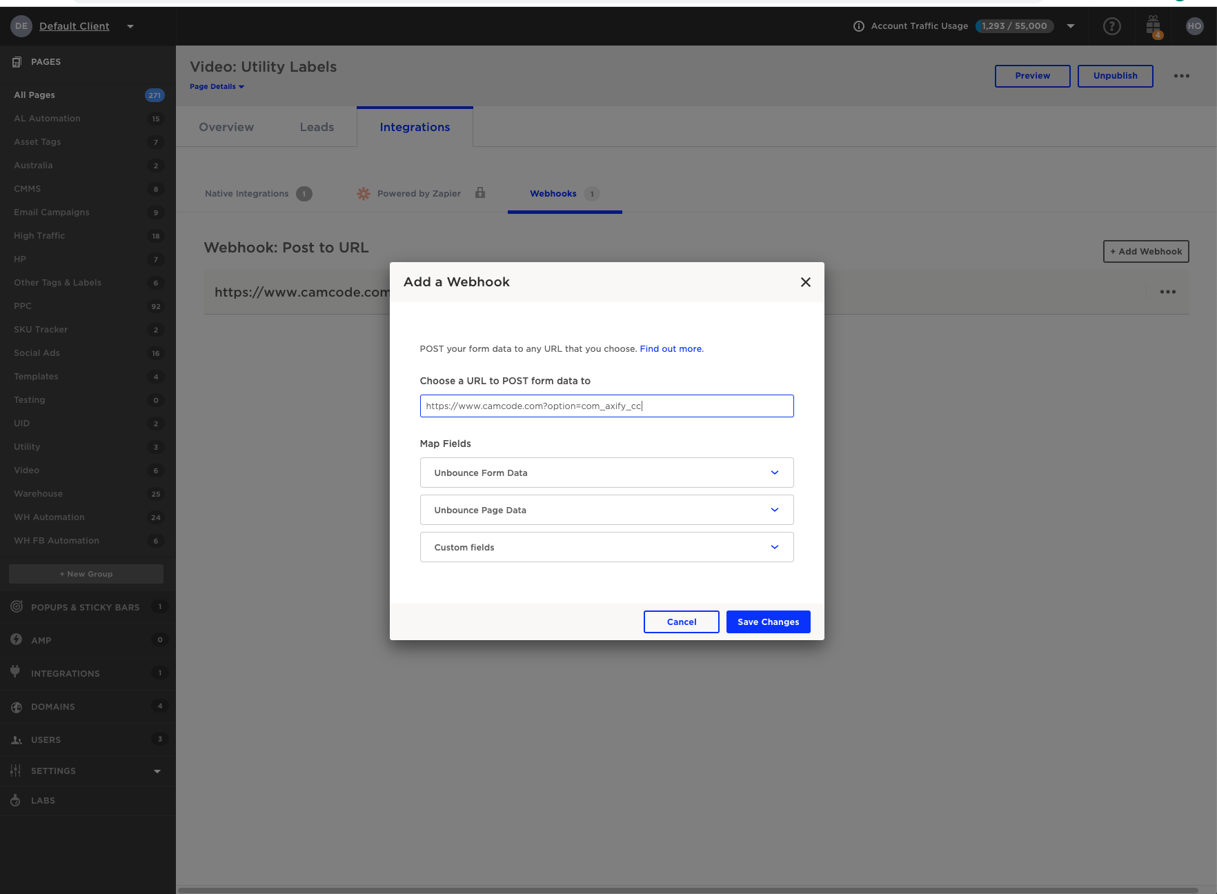 Adding a webhook